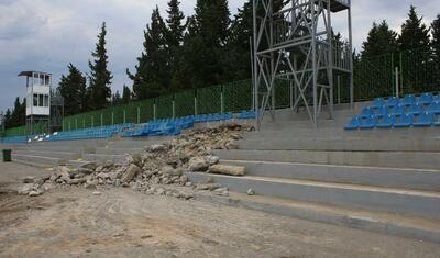Azərbaycandakı bu stadionun ərazisində ikimərtəbəli bina tikilir -