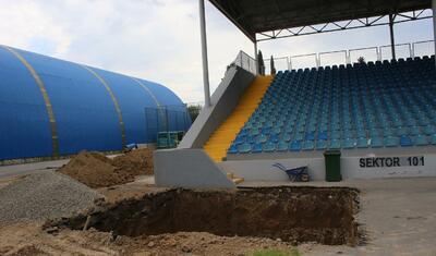 Azərbaycandakı bu stadionun ərazisində ikimərtəbəli bina tikilir -