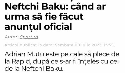 "Sportinfo" "Neftçi"nin baş məşqçinin adını açıqladı, Rumıniya mediası tirajladı -