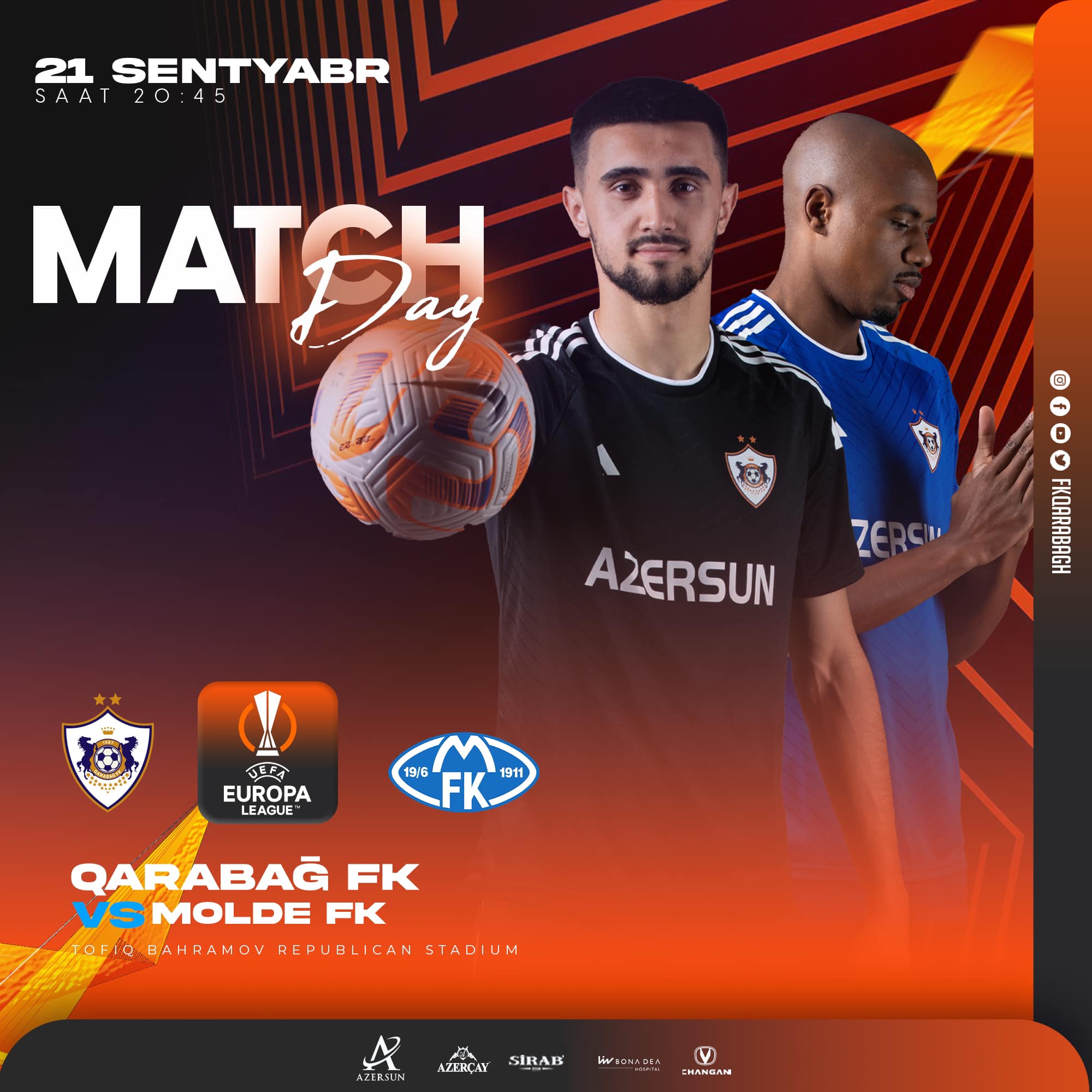 "Qarabağ" "Molde"yə qalib gəldi - YENİLƏNİB