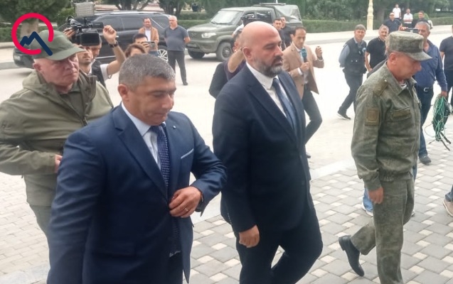 Qarabağın erməni sakinlərinin nümayəndə heyəti Yevlaxda - CANLI YAYIM