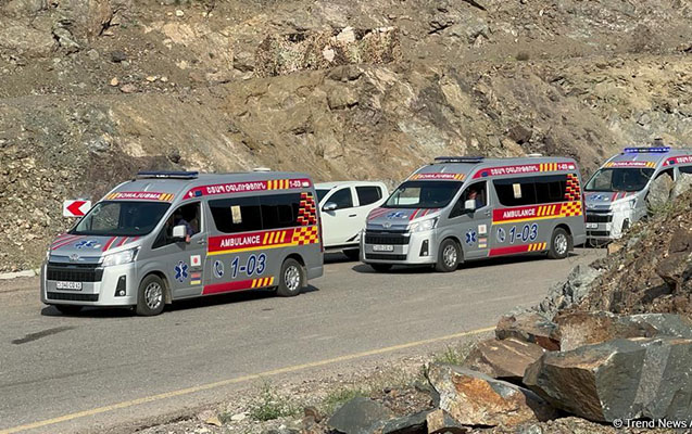 Tibbi yardıma ehtiyacı olan 23 nəfər Laçın postundan Ermənistana aparıldı - FOTOLAR