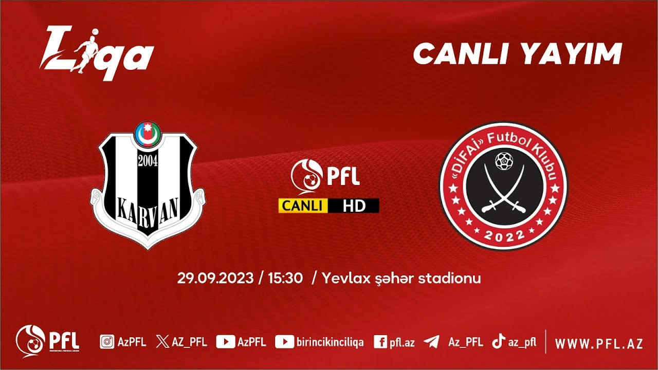 "Difai" öz gücünü "Karvan"a da göstərəcəkmi? - Yevlaxdan CANLI YAYIM