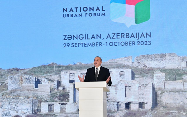 “Şərqi Zəngəzur sıfırdan yenidən inşa edilir” - Azərbaycan Prezidenti