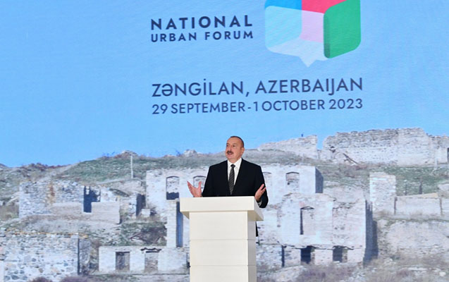 “Şərqi Zəngəzur sıfırdan yenidən inşa edilir” - Azərbaycan Prezidenti