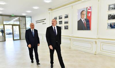 İlham Əliyev Sumqayıt şəhər stadionunda -