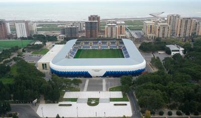 İlham Əliyev Sumqayıt şəhər stadionunda -