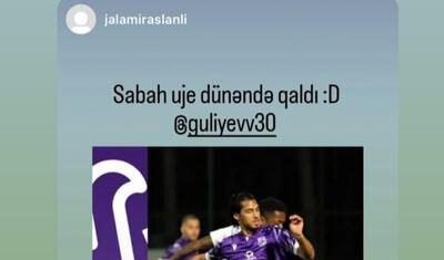 "Sumqayıt"lı futbolçudan "Sabah"ı qəzəbləndirəcək paylaşım -