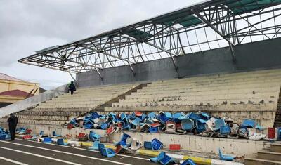 12 il əvvəl bu rayonda tikilmiş stadionu indi necə sökürlər? -