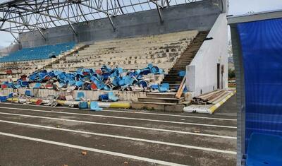 12 il əvvəl bu rayonda tikilmiş stadionu indi necə sökürlər? -