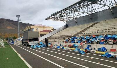 12 il əvvəl bu rayonda tikilmiş stadionu indi necə sökürlər? -