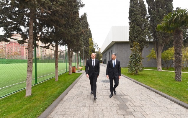 Prezident millinin yeni Təlim-Məşq Mərkəzi ilə tanış oldu - FOTOLAR