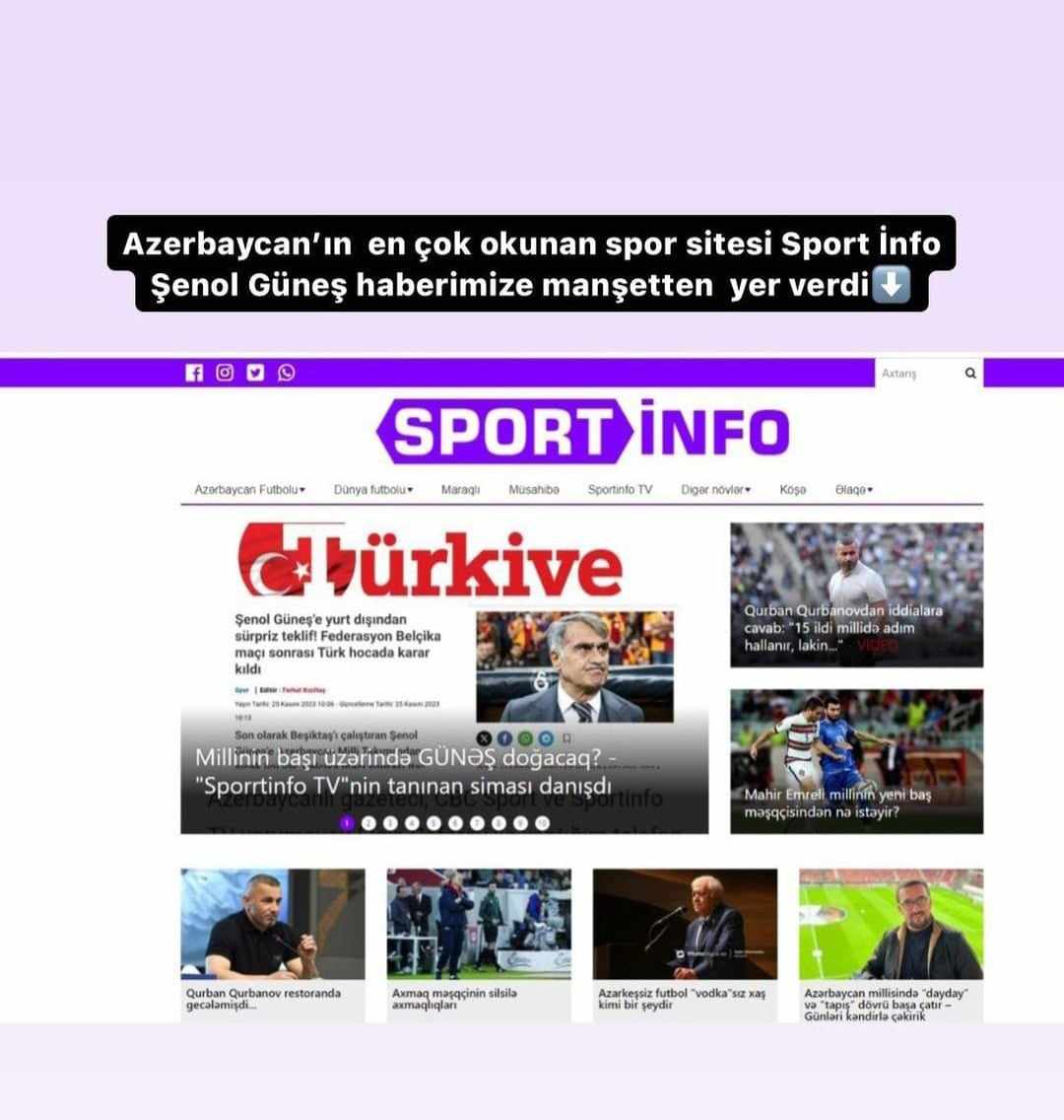 Türkiyənin tanınmış yazarı Şenol Günəşdən danışdı, "Sportinfo"dan paylaşım etdi - VİDEO