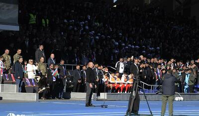 Prezident Xankəndidə: Futbola verdiyi böyük dəyər, mühüm mesajlar -