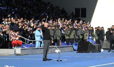 Prezident Xankəndidə: Futbola verdiyi böyük dəyər, mühüm mesajlar -