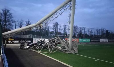 Tovuzda projektor aşdı, oyun dayandırıldı, əmr verildi -