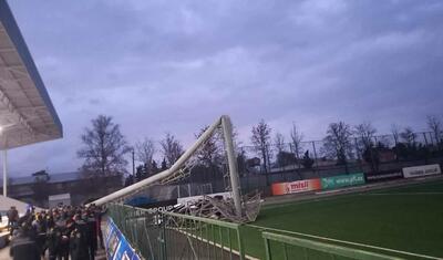 Tovuzda projektor aşdı, oyun dayandırıldı, əmr verildi -