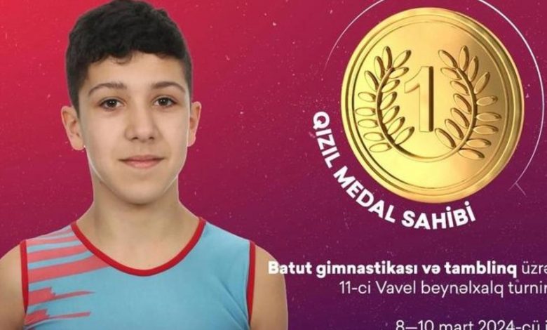 Polşada qızıl medal qazanıb - Azərbaycan gimnastı