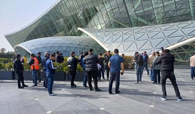 "Qarabağ" Bakıda necə qarşılandı? - Hava Limanından