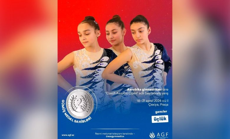 Praqada gümüş medal qazandı - Azərbaycanın gimnastika millisi