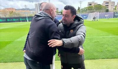 Azərbaycanlı "Barselona"nın baş məşqçisi ilə görüşdü -
