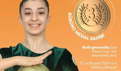 Azərbaycanın iki gimnastı Serbiyada beş medal qazandı -