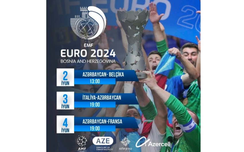 Azərbaycan millisinin Avropa çempionatında oyunlarının təqvimi
