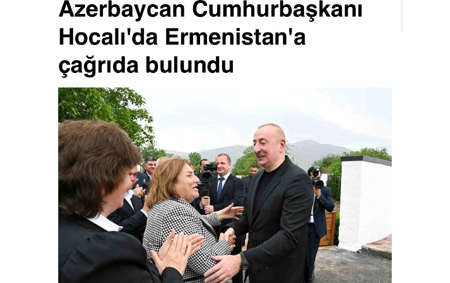 İlham Əliyevin Xocalıya səfər Türkiyə mətbuatında - FOTOLAR