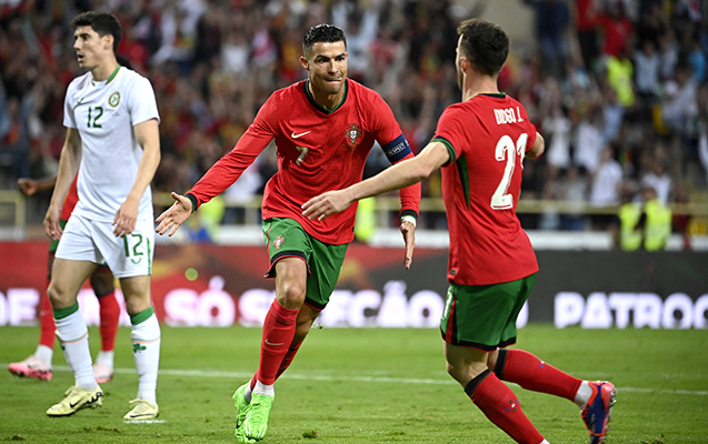 Ronaldo İrlandiyaya gözəl qol vurdu - VİDEO