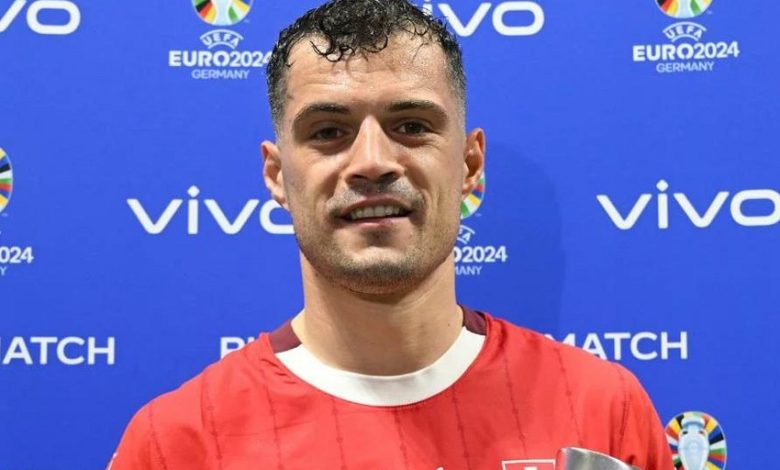 İsveçrə – Almaniya matçının ən yaxşı futbolçusu - Qranit Caka