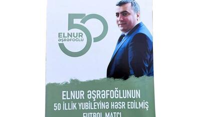 Elnur Əşrəfoğlunun yubileyinə həsr olunmuş matç keçirildi - FOTOLAR