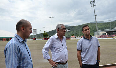 İcraçı vitse-prezident Santuş Qəbələ stadionunda gəzdirdi -