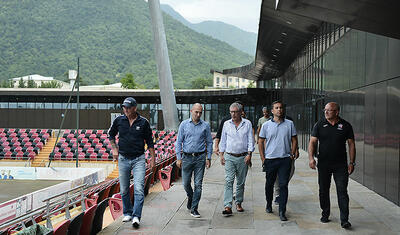 İcraçı vitse-prezident Santuş Qəbələ stadionunda gəzdirdi -