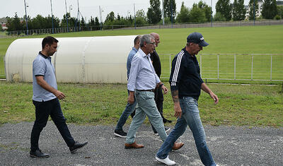 İcraçı vitse-prezident Santuş Qəbələ stadionunda gəzdirdi -