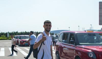 Qurban Qurbanov  və futbolçularının yolüstü