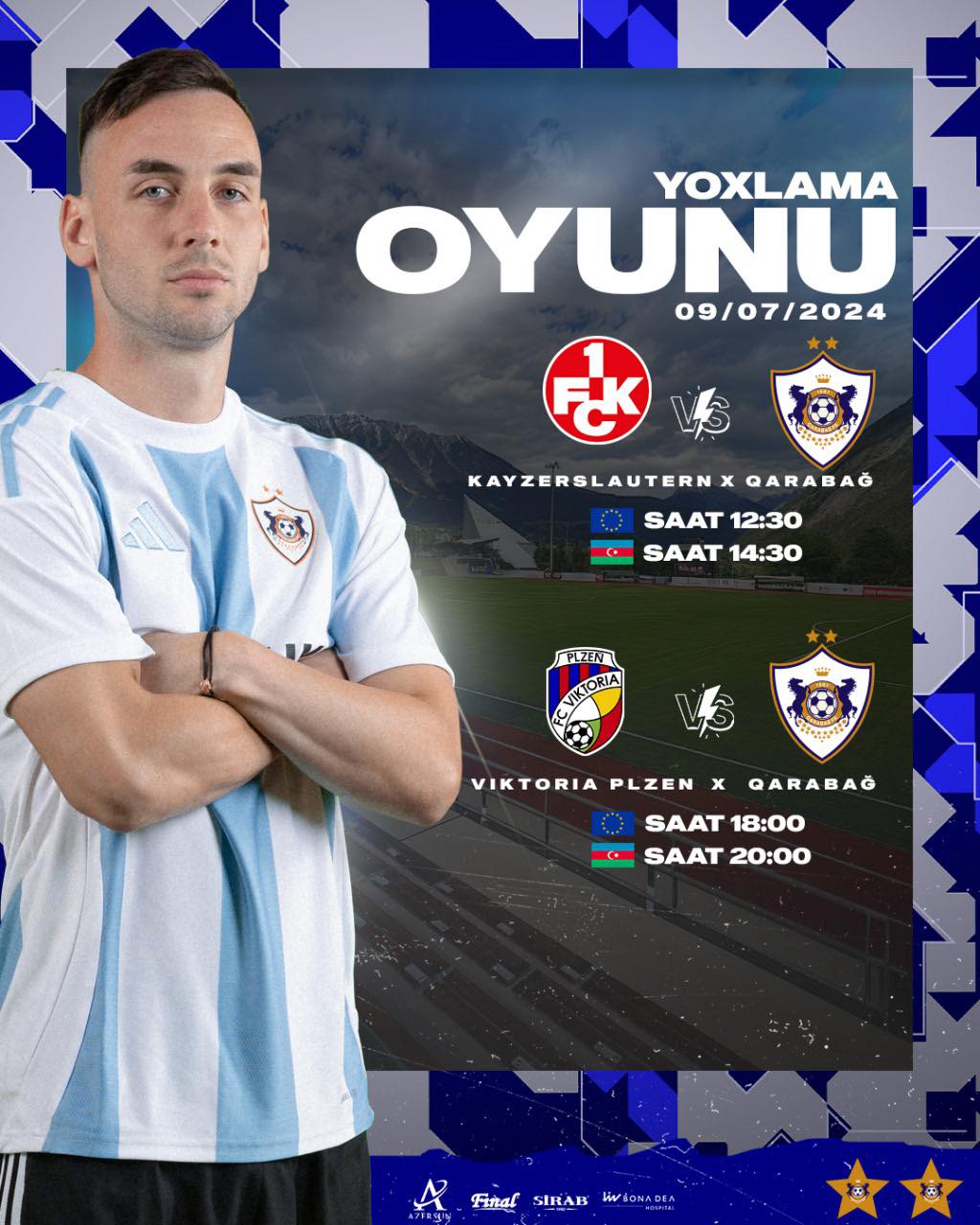 "Qarabağ" bu gün Avstriyada iki oyuna çıxacaq - CANLI YAYIM