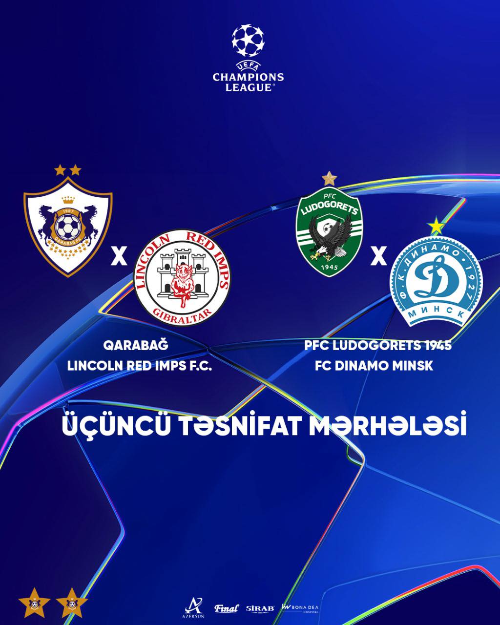 "Qarabağ"ın ÇL-in III təsnifat mərhələsində potensial rəqibi məlum oldu