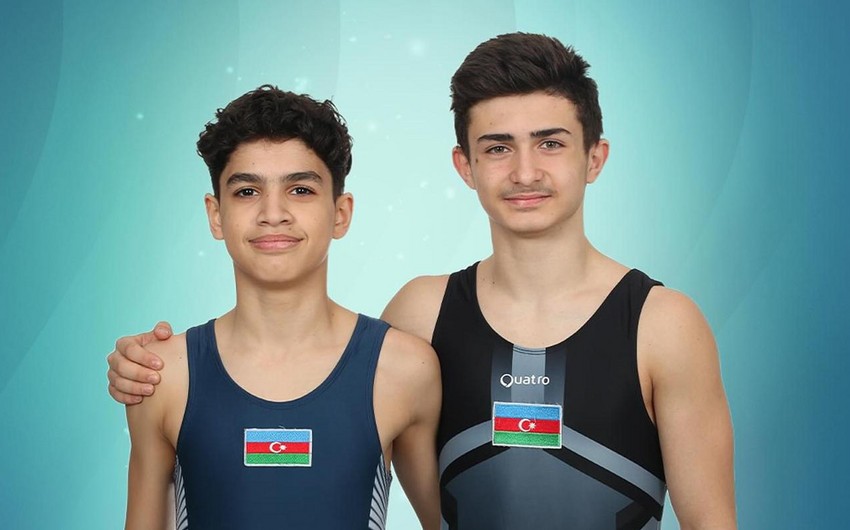 Azərbaycan gimnastları Sankt-Peterburqda 4 medal qazandı - FOTOLAR