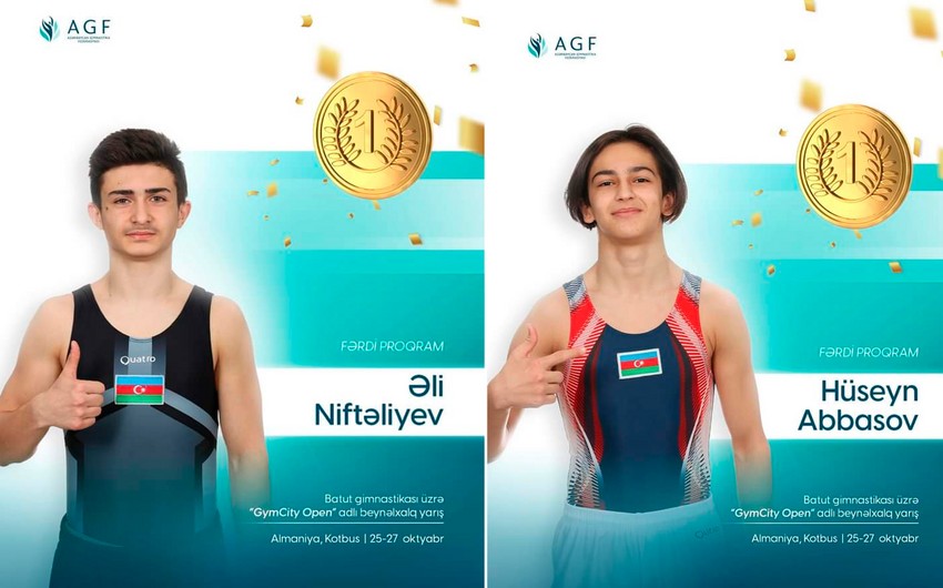 Azərbaycan gimnastları iki qızıl medal qazandı -