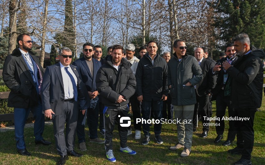 Lionel Messi Bakıda Qarabağ atlarını izlədi
