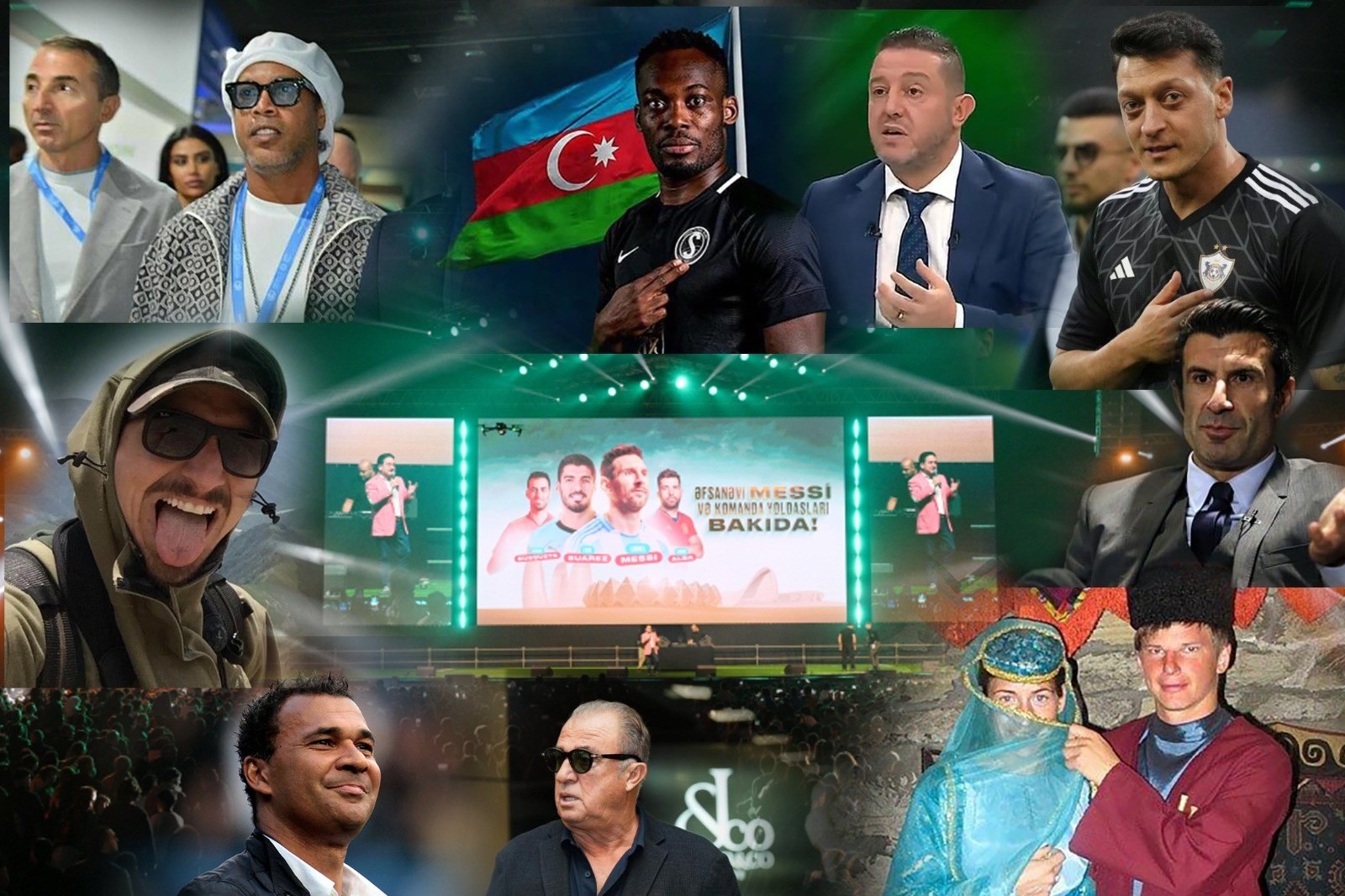 Azərbaycana ayaq basmış məşhur futbol adamları və ulduz oyunçular