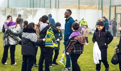 “Kəpəz”in futbolçuları lisey şagirdlərindən sevgi gördü -