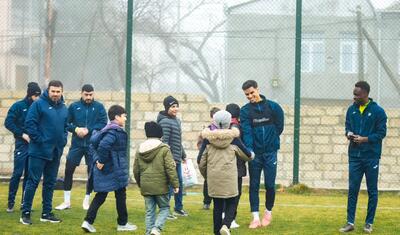 “Kəpəz”in futbolçuları lisey şagirdlərindən sevgi gördü -