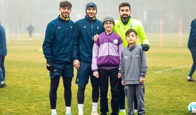 “Kəpəz”in futbolçuları lisey şagirdlərindən sevgi gördü -