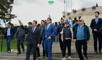 Xankəndi şəhər stadionu yenidən qurulur -