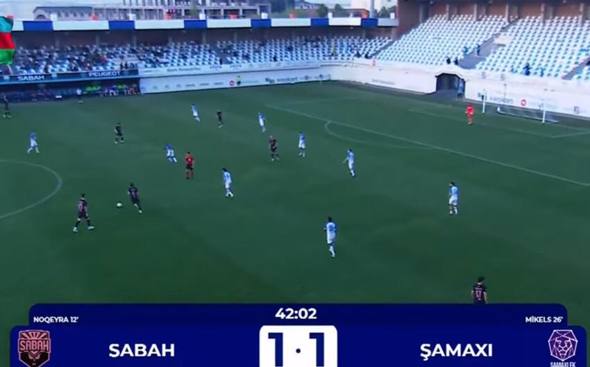 Azərbaycanda oyunu zamanı stadionun işıqları söndü - VİDEO