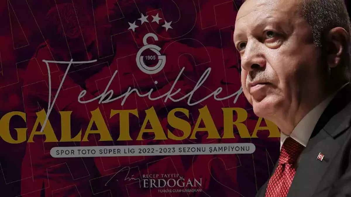 Ərdoğan kuboku qazanan “Qalatasaray”ı təbrik etdi - FOTO
