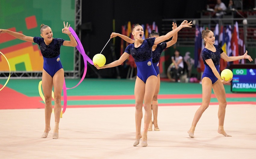 Azərbaycanın bədii gimnastika komandası Avropa Kubokunda gümüş qazandı