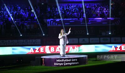 Məşhurlar Bakıdakı mundialın açılışında - RƏNGLİ