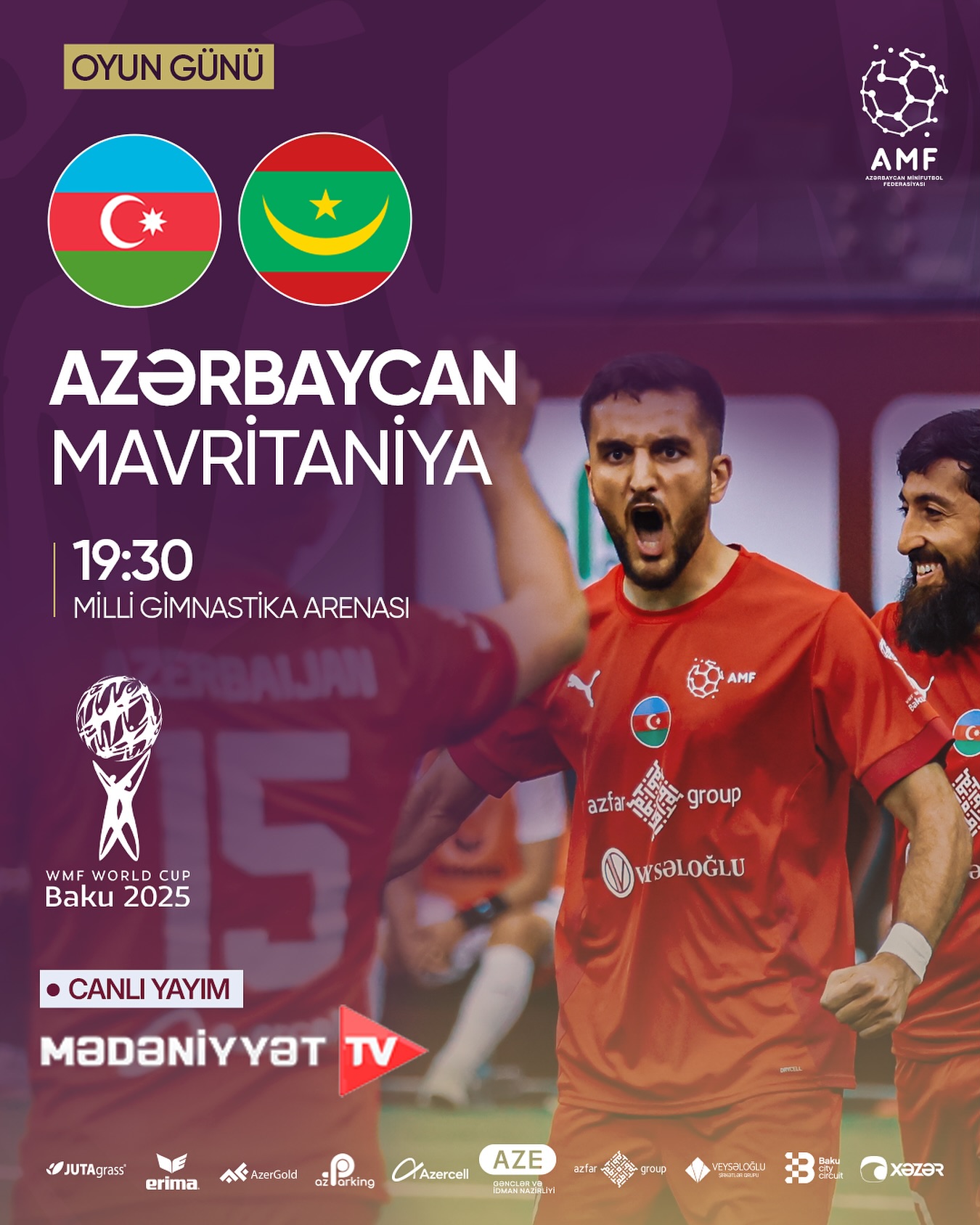 Azərbaycan 2 qolla Mavritaniyaya qalib gəldi - VİDEO